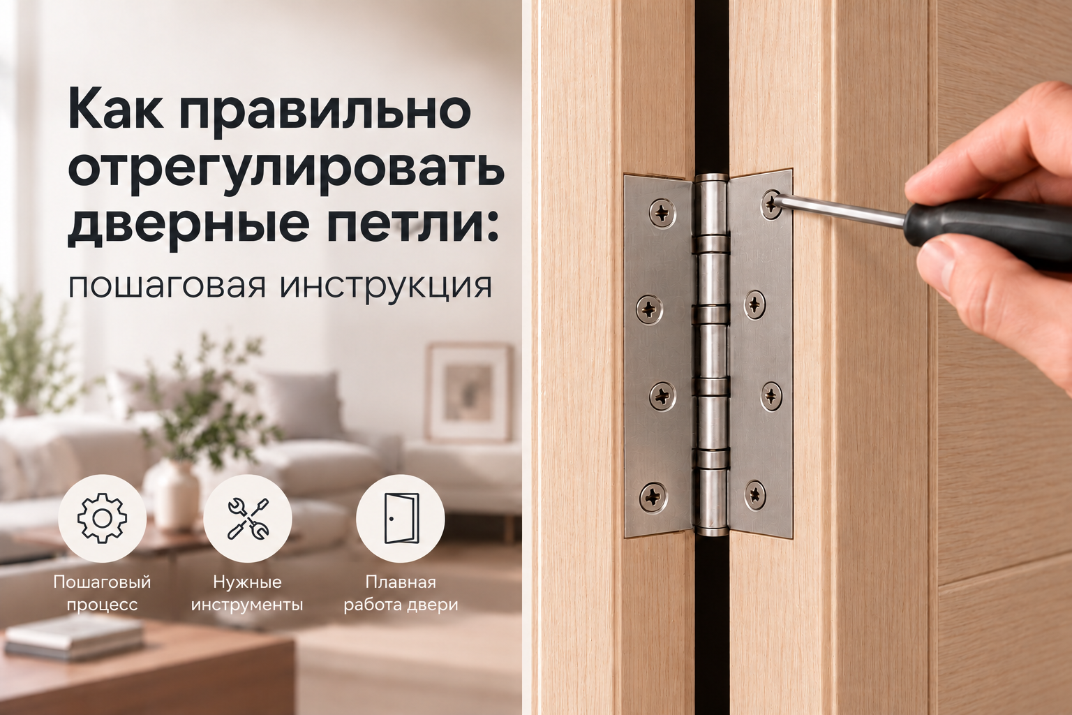 Как правильно отрегулировать дверные петли: пошаговая инструкция Как правильно отрегулировать дверные петли: пошаговая инструкция