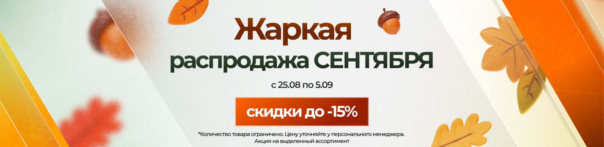 Распродажа СЕНТЯБРЯ Распродажа СЕНТЯБРЯ