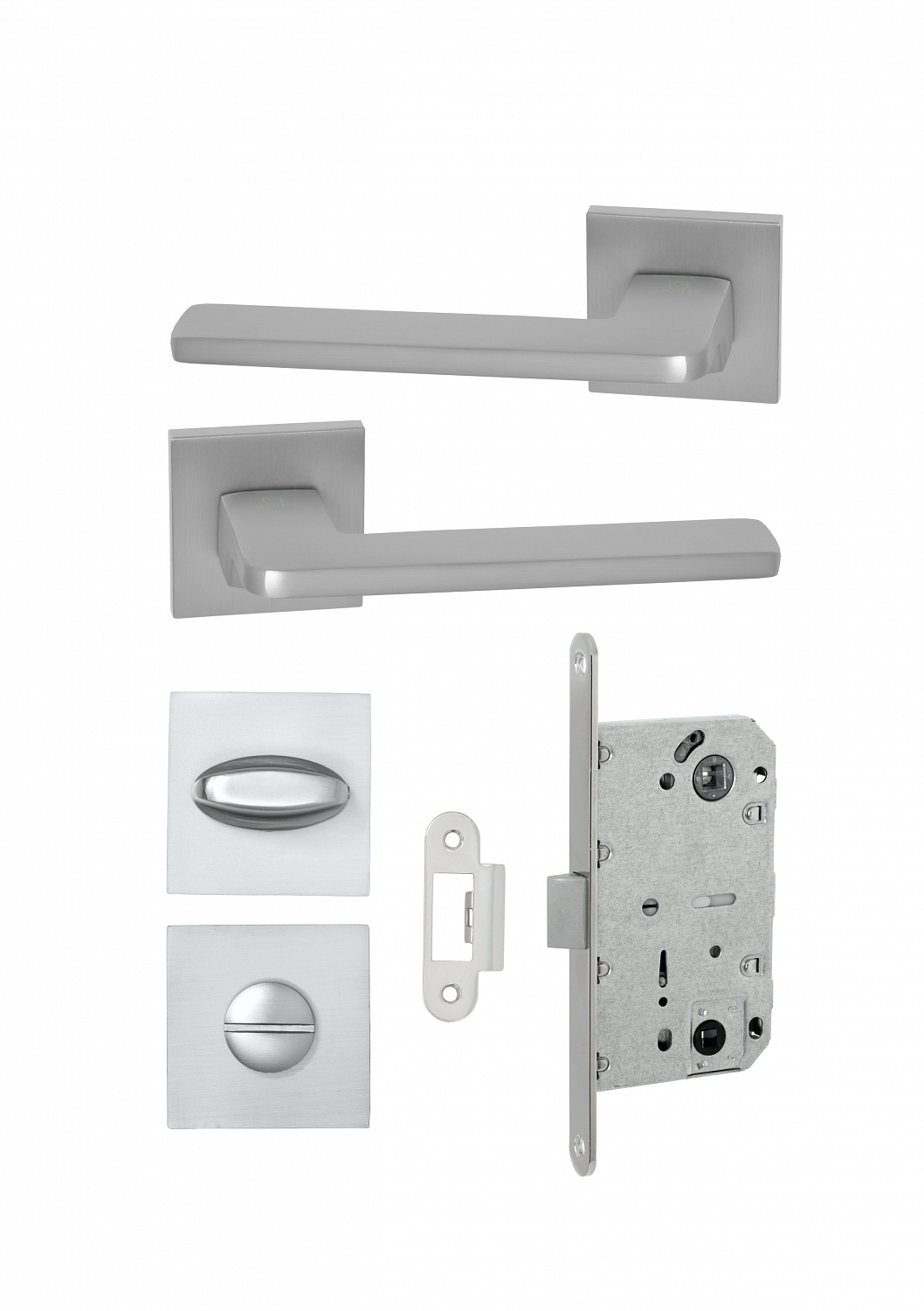 Комплект R21 в цвете матовый хром